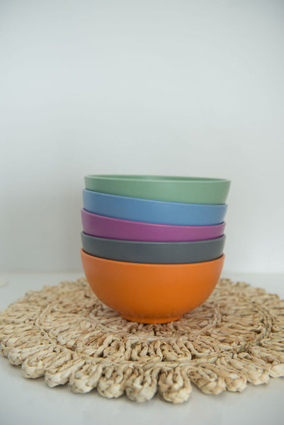 Bamboo Dinnerware Bowl Set - 5 Bowls